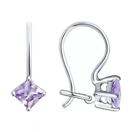 Серьги детские из серебра