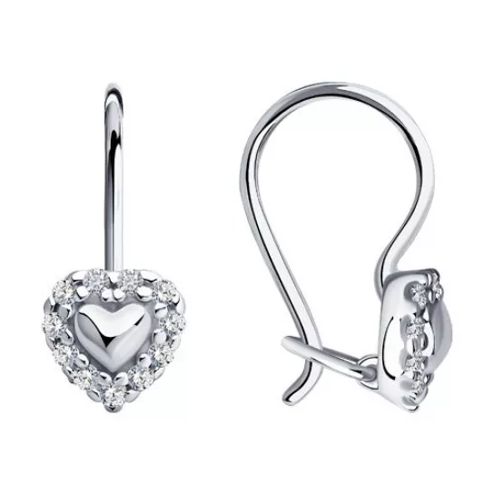 Серьги детские из серебра