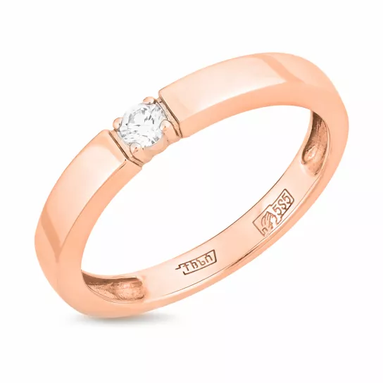 Кольцо с бриллиантами из золота