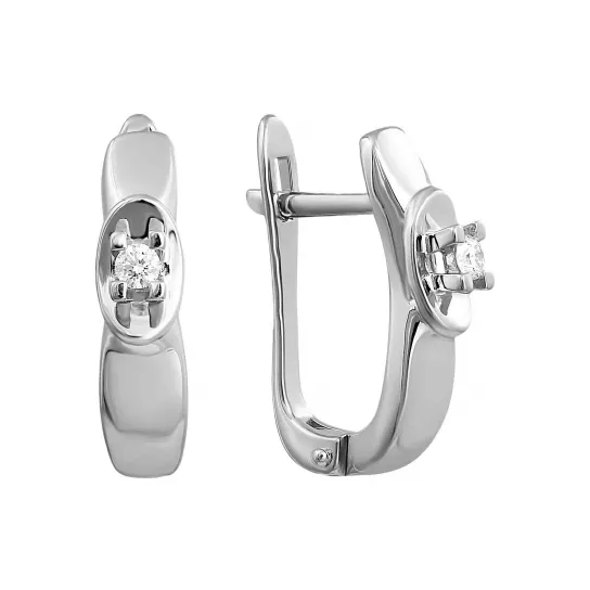 Серьги с бриллиантами из золота