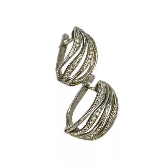 Серьги с бриллиантами из золота