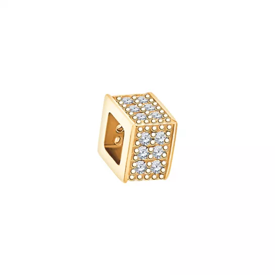 Подвеска с фианитом из золота