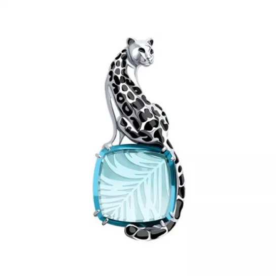 Брошь из серебра