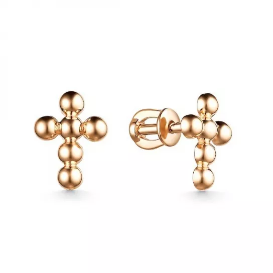 Пусеты из золота