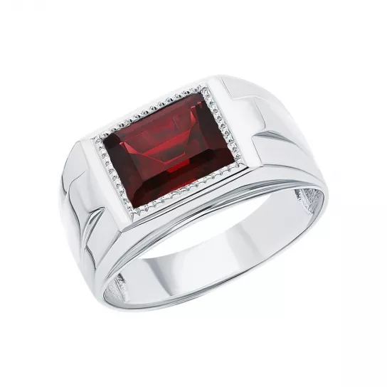 Кольцо-печатка из серебра