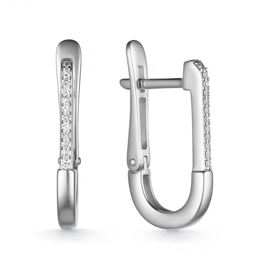 Серьги с бриллиантами из золота