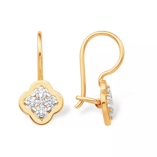 Серьги детские из золота