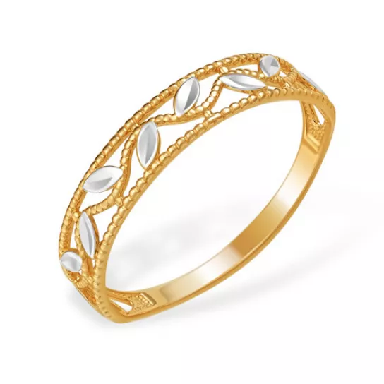 Кольцо с фианитом из золота