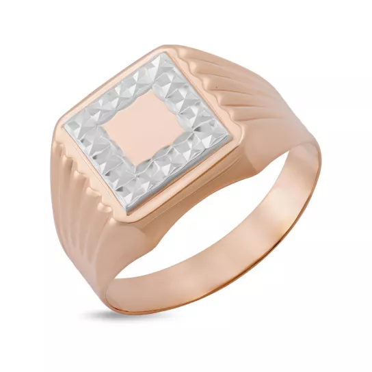 Кольцо-печатка из золота