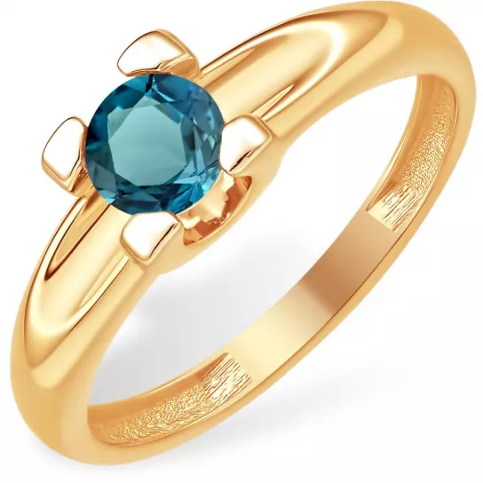 Кольцо с топазом из золота