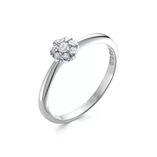 Кольцо с бриллиантами из золота