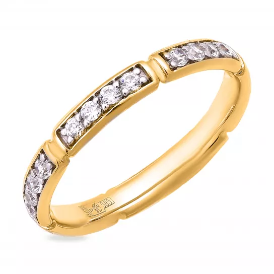 Кольцо с бриллиантами из золота