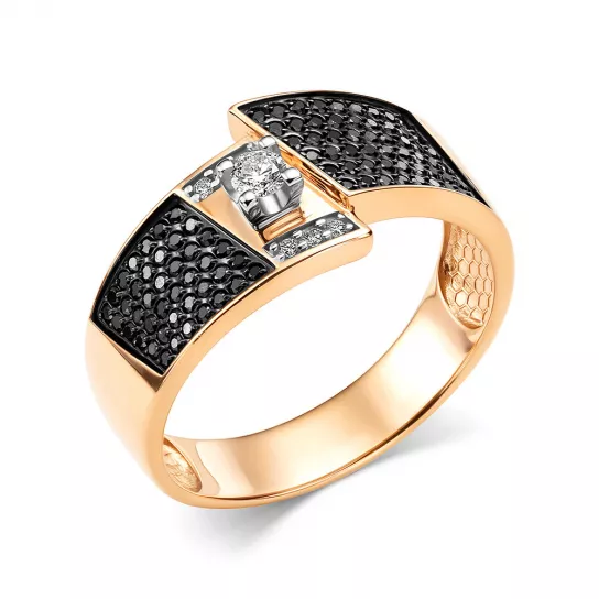 Кольцо с бриллиантами из золота