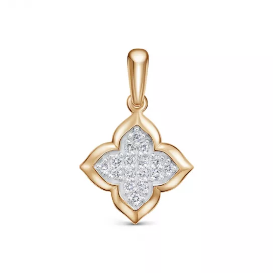 Подвеска с бриллиантами из золота