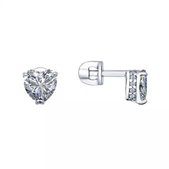 Пусеты из серебра