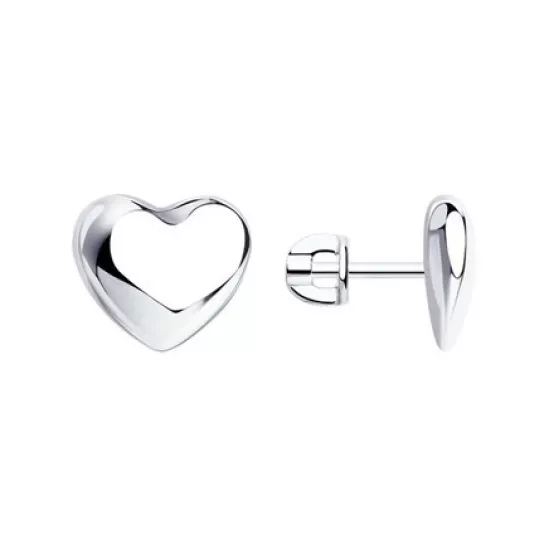 Пусеты из серебра